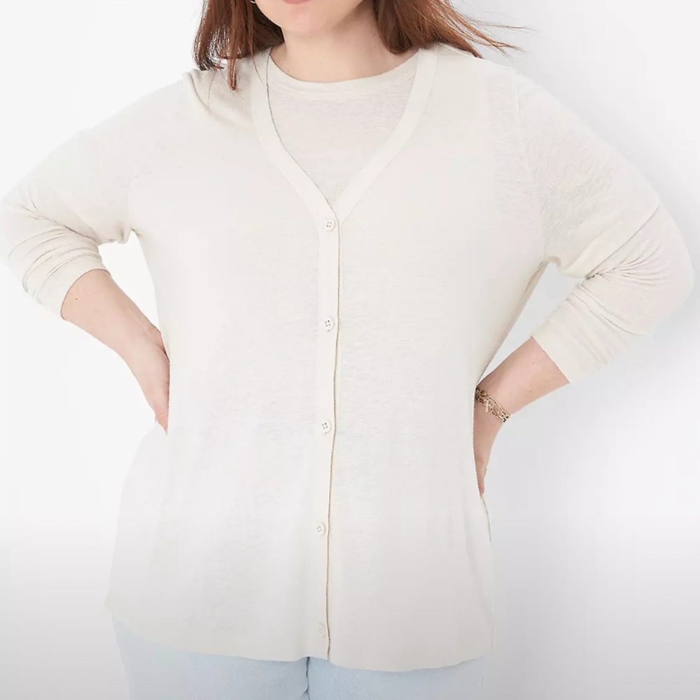 Lane Bryant linen blend cardigan